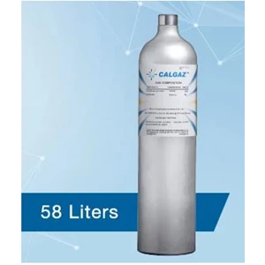 58 Liter CALGAZ Oxygen Gas Span Cylinder